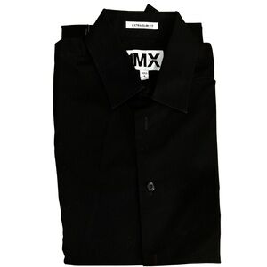 Black Extra Slim Fit Dress Shirt.ms1726